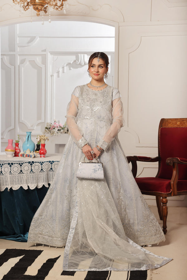 Launching New Semi stitched 3 PC Luxury Embroidered Organza Maxi Collection 2025