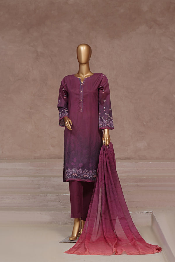 Stitched Fancy Embroidered Chikankari Lawn