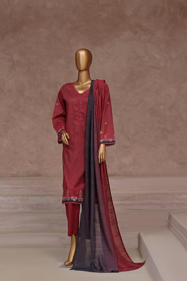 Stitched Fancy Embroidered Chikankari Lawn