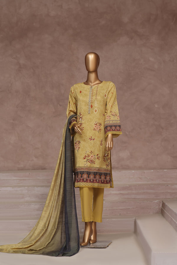 Stitched Fancy Embroidered Chikankari Lawn