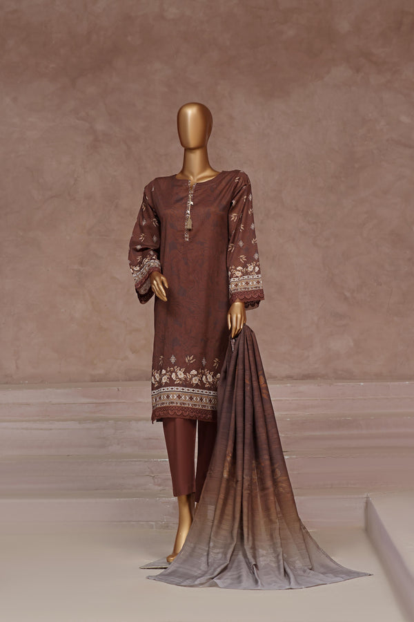 Stitched Fancy Embroidered Chikankari Lawn