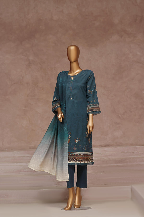 Stitched Fancy Embroidered Chikankari Lawn