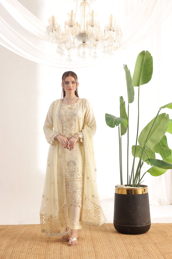 FASTIF – Stitched 3 Piece Embroidered Luxury Chiffon Collection