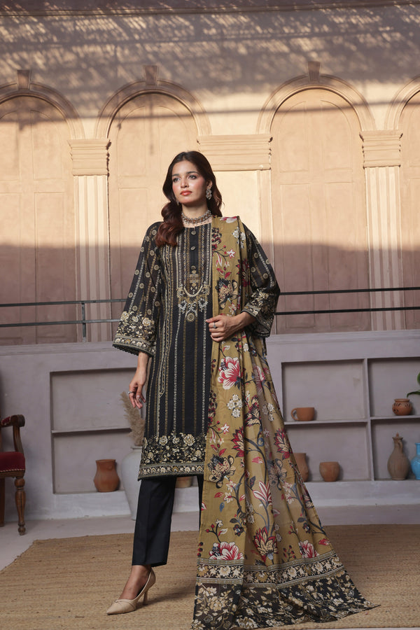 Stitched 3 Piece Printed Lawn Collection