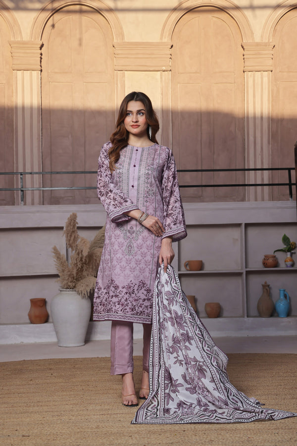 Stitched 3 Piece Printed Lawn Collection