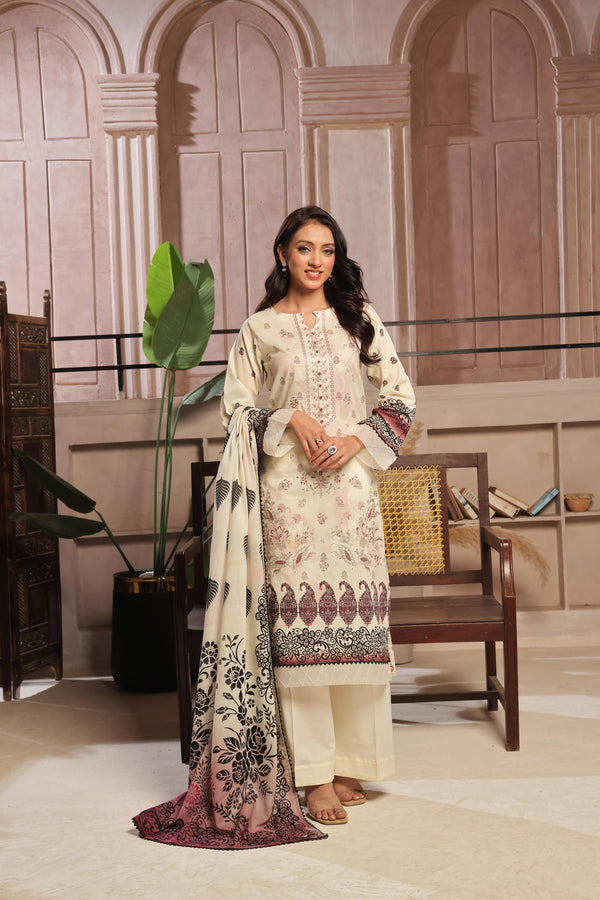 Launching New Un-Stitched  3 Pcs Premium Chiken-KariDigital Printed Lawn Collection