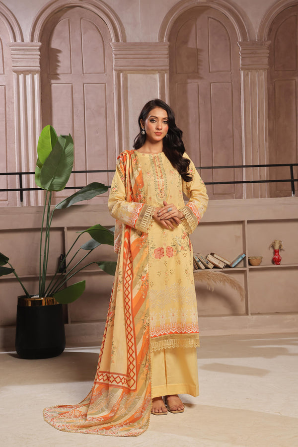 Launching New Un-Stitched  3 Pcs Premium Chiken-KariDigital Printed Lawn Collection