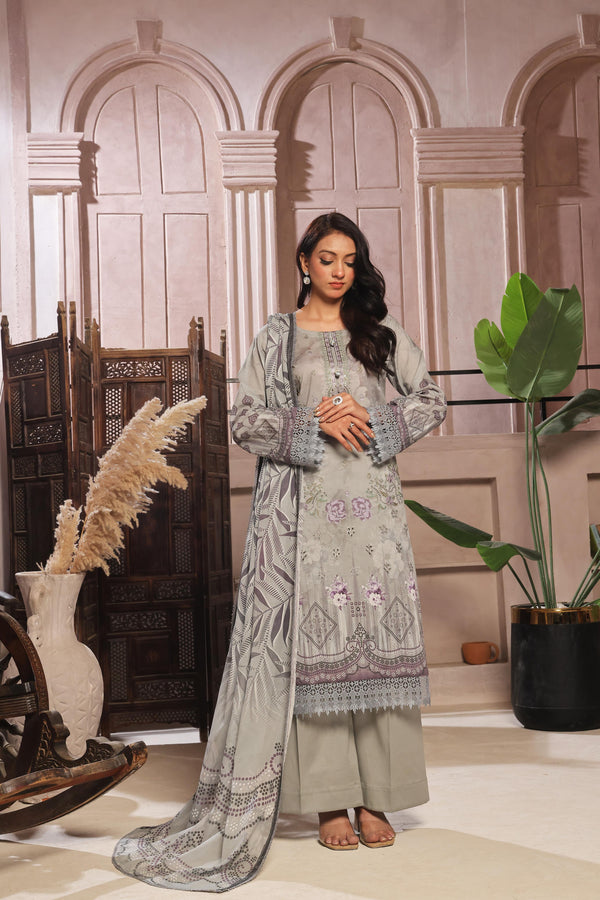 Launching New Un-Stitched  3 Pcs Premium Chiken-KariDigital Printed Lawn Collection
