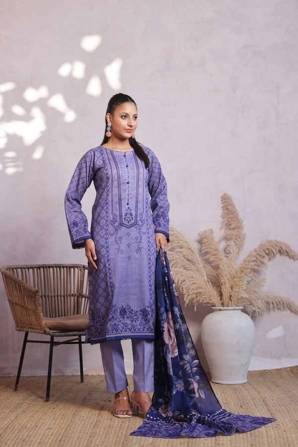 Stitched 3 Piece Printed Lawn Collection