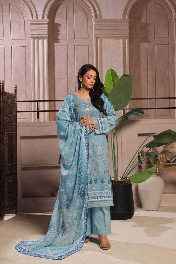 Launching New Un-Stitched  3 Pcs Premium Chiken-KariDigital Printed Lawn Collection