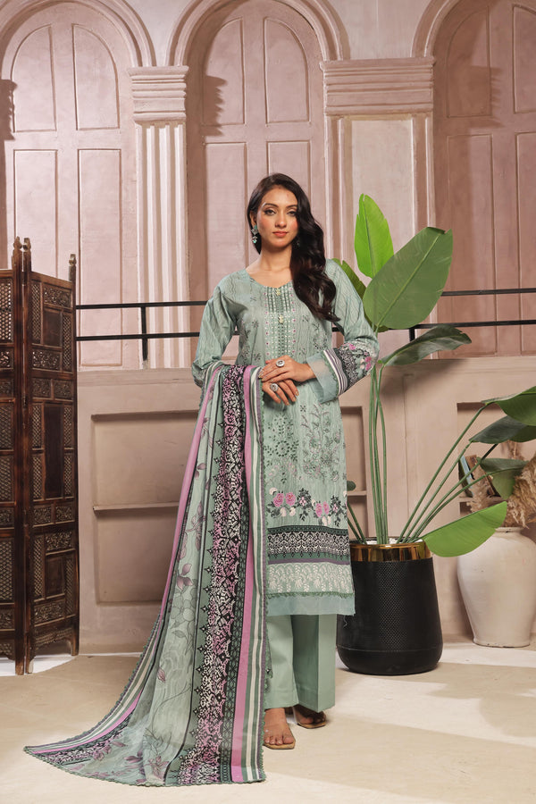 Launching New Un-Stitched  3 Pcs Premium Chiken-KariDigital Printed Lawn Collection