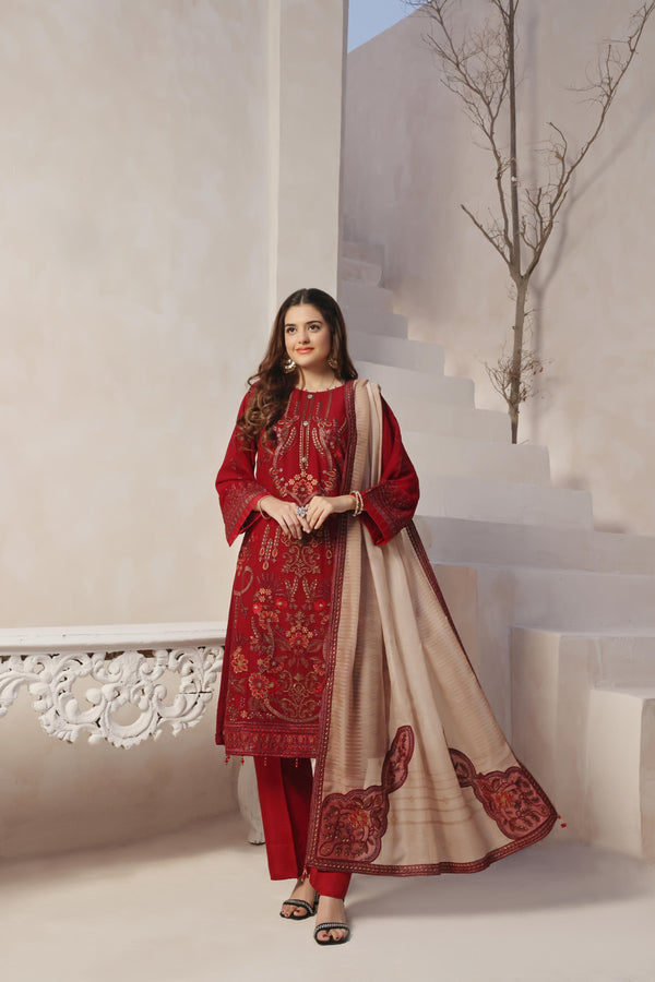 Launching New Semi Stitched 3 Pcs Embroidered Luxury Chiffon Collection