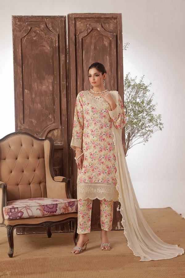 AZLIN Stitched 3-Piece Luxury Embroidered PP Staple Collection