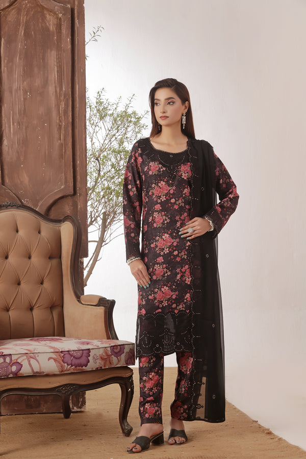 AZLIN Stitched 3-Piece Luxury Embroidered PP Staple Collection
