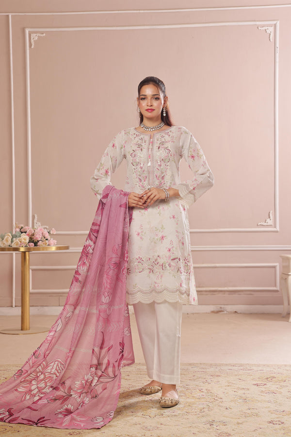 New Stitched Fancy Printed Lawn - VOIL Printed  Dupatta Collection