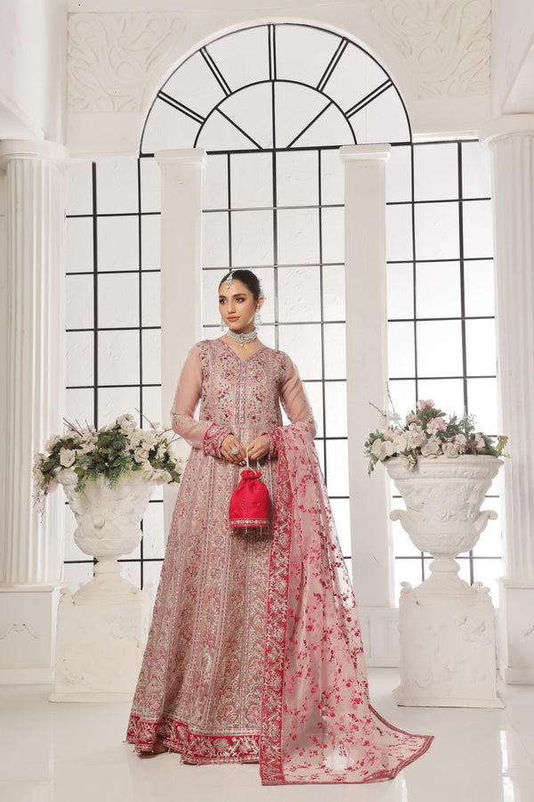 New Semi stitched 3 PC Luxury Embroidered Maxi Collection