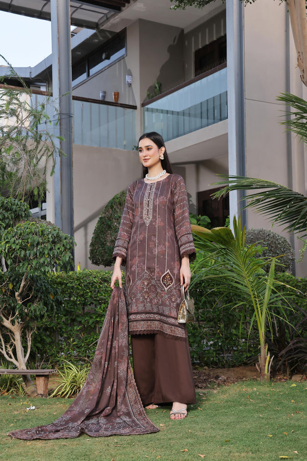 Launching New Un Stitched 3 Pcs Embroidered LaserKari Digital Printed Lawn Collection