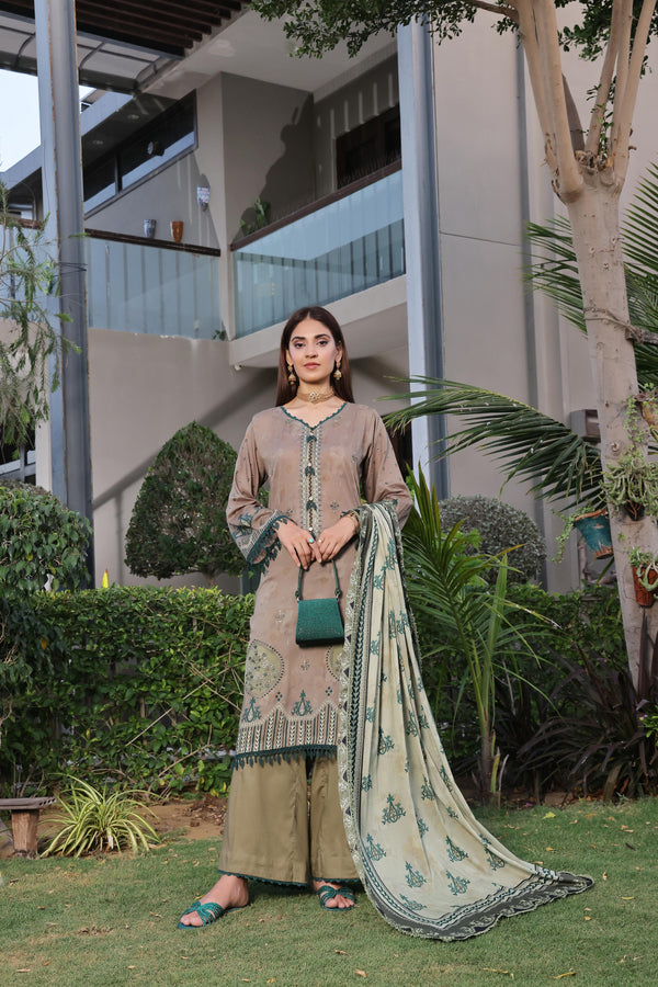 Launching New Un Stitched 3 Pcs Embroidered LaserKari Digital Printed Lawn Collection