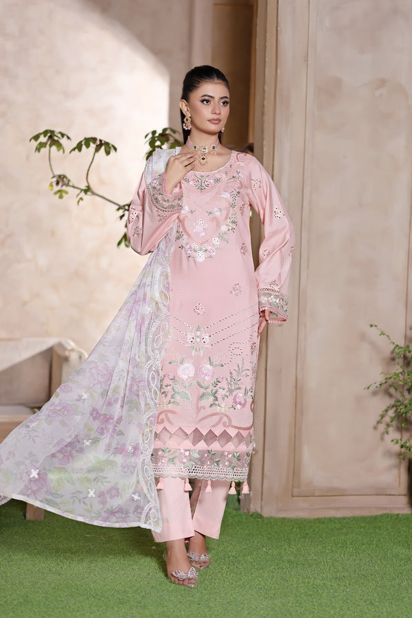 ANAYA – Viscose Collection (Pink/White)