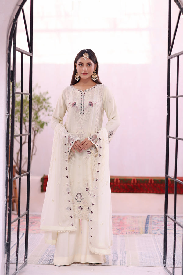 PULSE - Ready To Wear Chiffon (Ivory Glow)