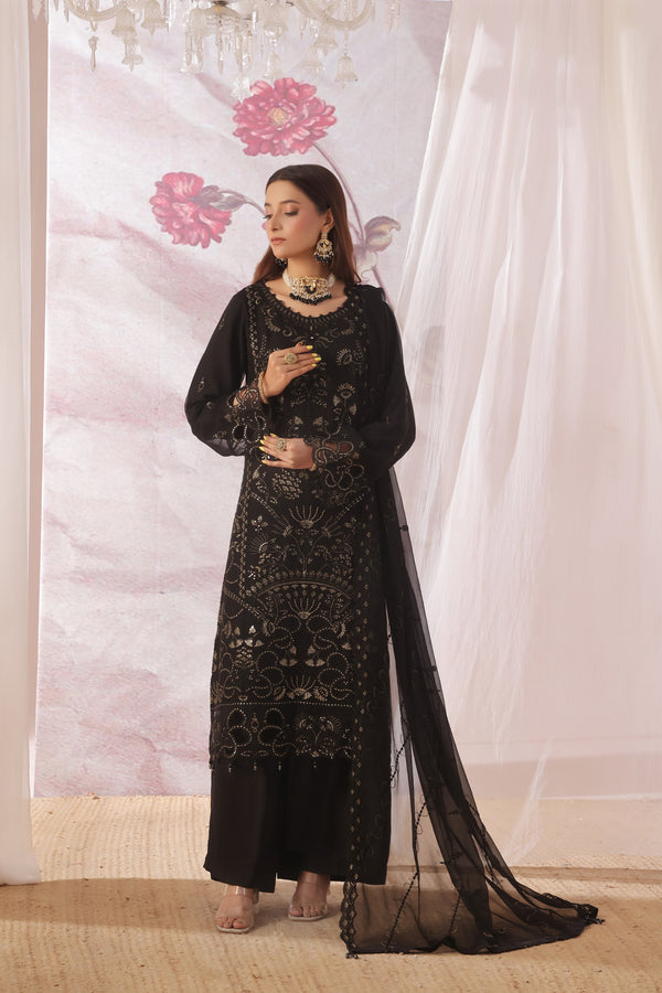 ZARISH - Chiffon Collection (Black)