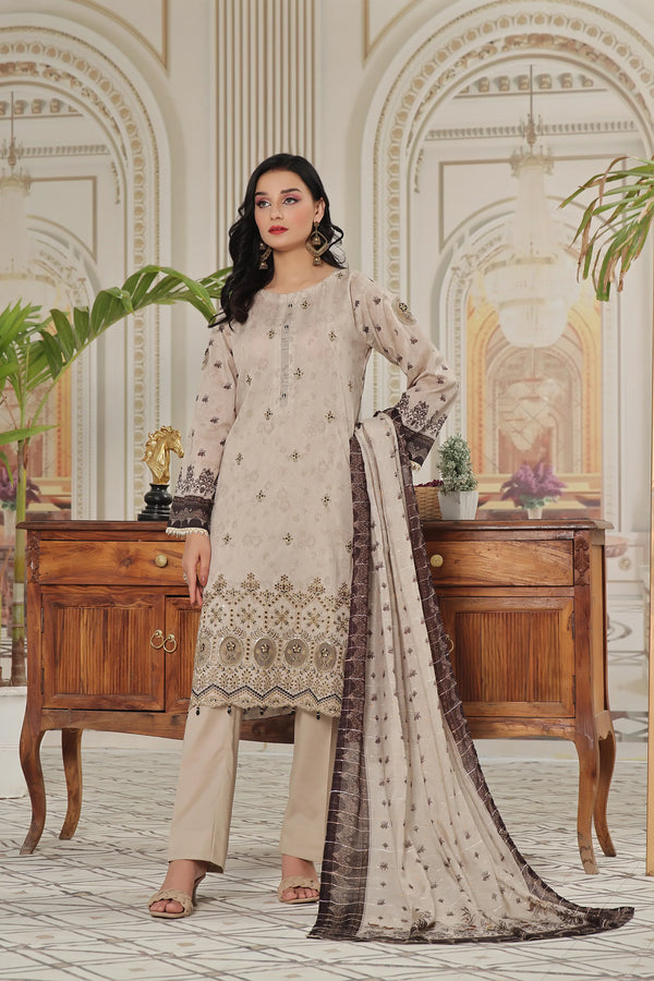 Un Stitched 3 Pcs Embroidered Chikankari Digital Printed Lawn Collection