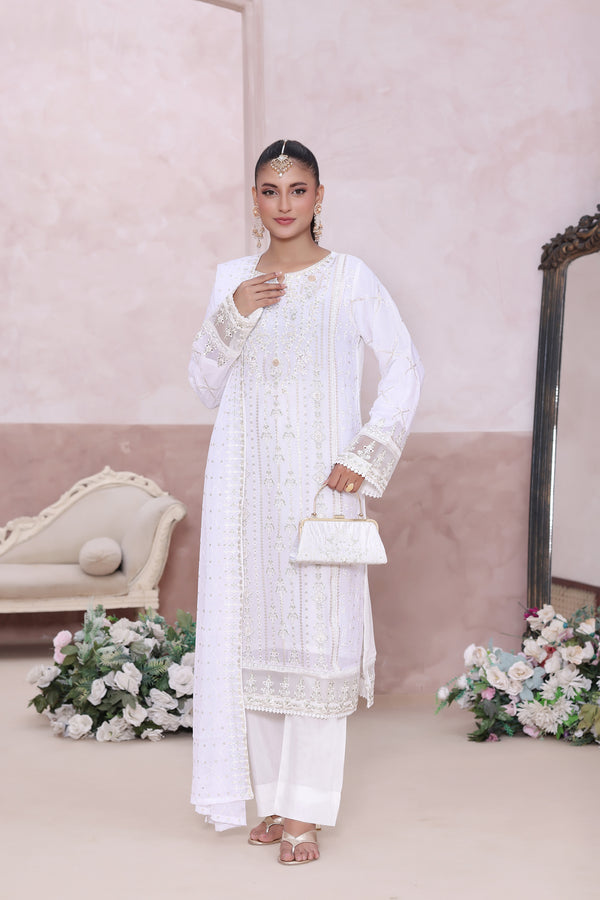 NEHAL - Luxury Embroidered Chiffon