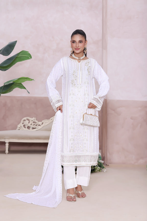 NEHAL - Luxury Embroidered Chiffon