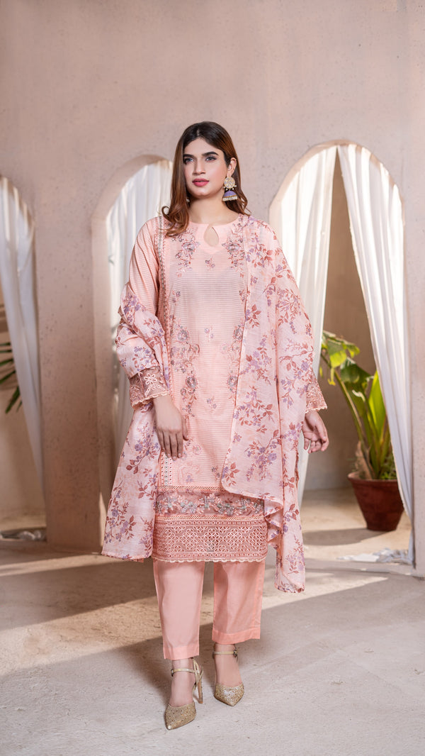 3-Piece ready-to-wear Embroidered BanaDora Lawn stitched collection