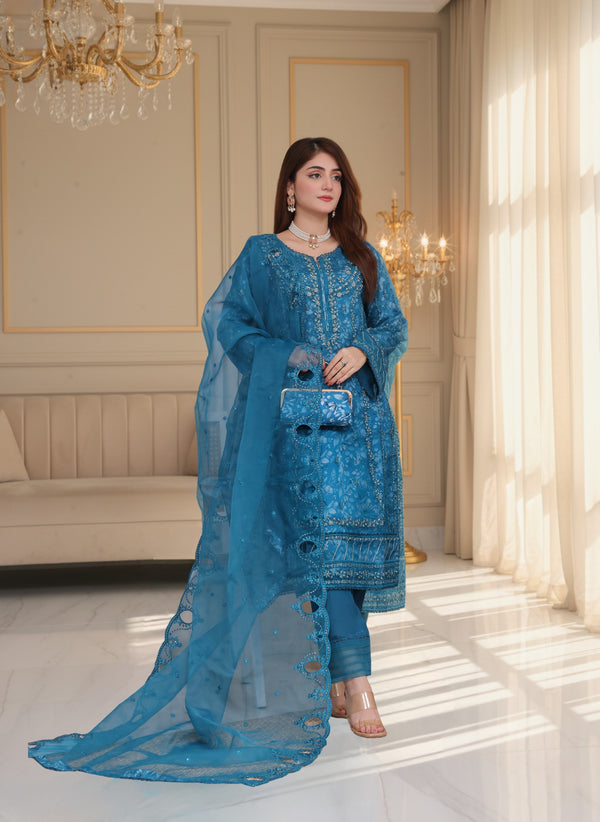 HALEEMA Organza (Dk Blue)