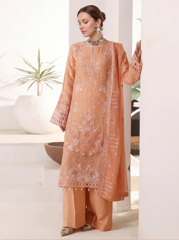 Semi-Stitched Chiffon Dresses Pakistan | Dressline.Fabric  Dressline Fabric