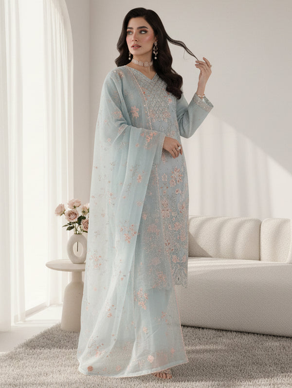 BURBERRY - Organza Ayudia Slub (Serene Mist)